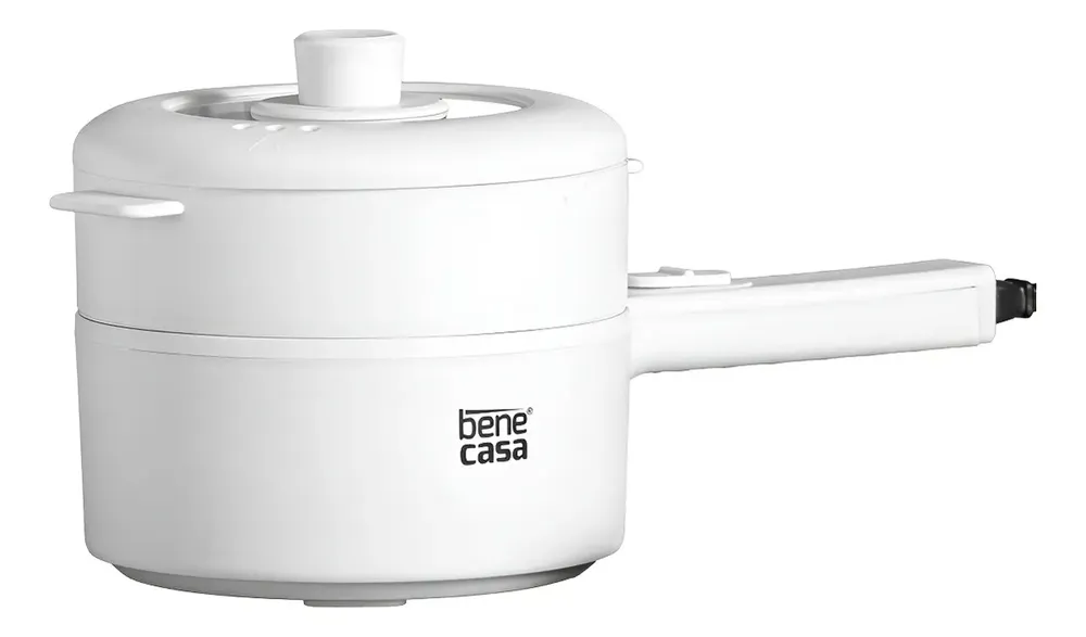 foto de Panela Elétrica Bene Casa Multicoocker 2L Cerâmica Antiaderente Branco