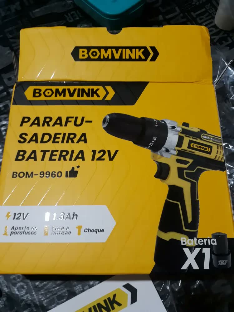 foto de Parafusadeira e Furadeira Sem Fio Bomvink BOM-9960 Professional