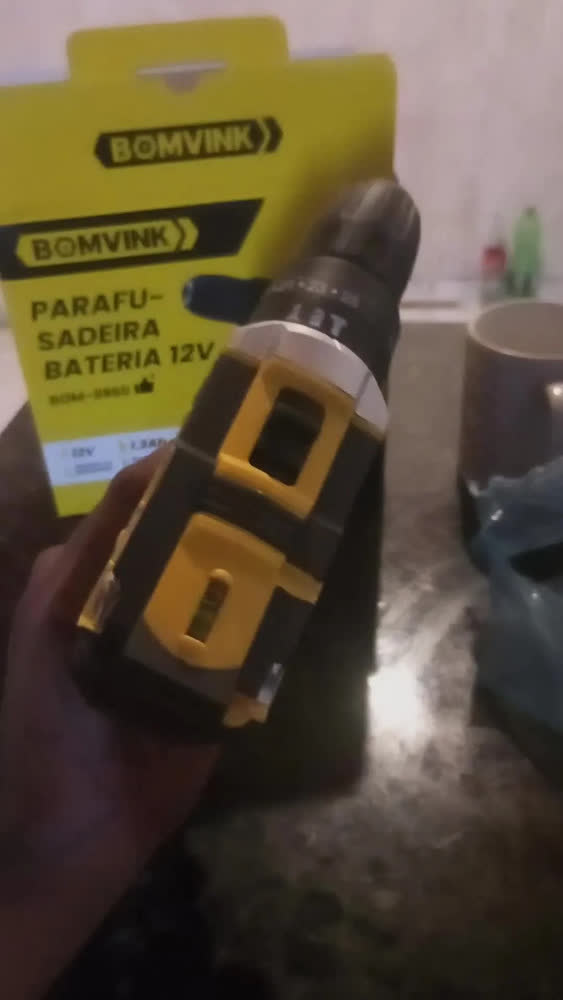foto de Parafusadeira e Furadeira Sem Fio Bomvink BOM-9960 Professional