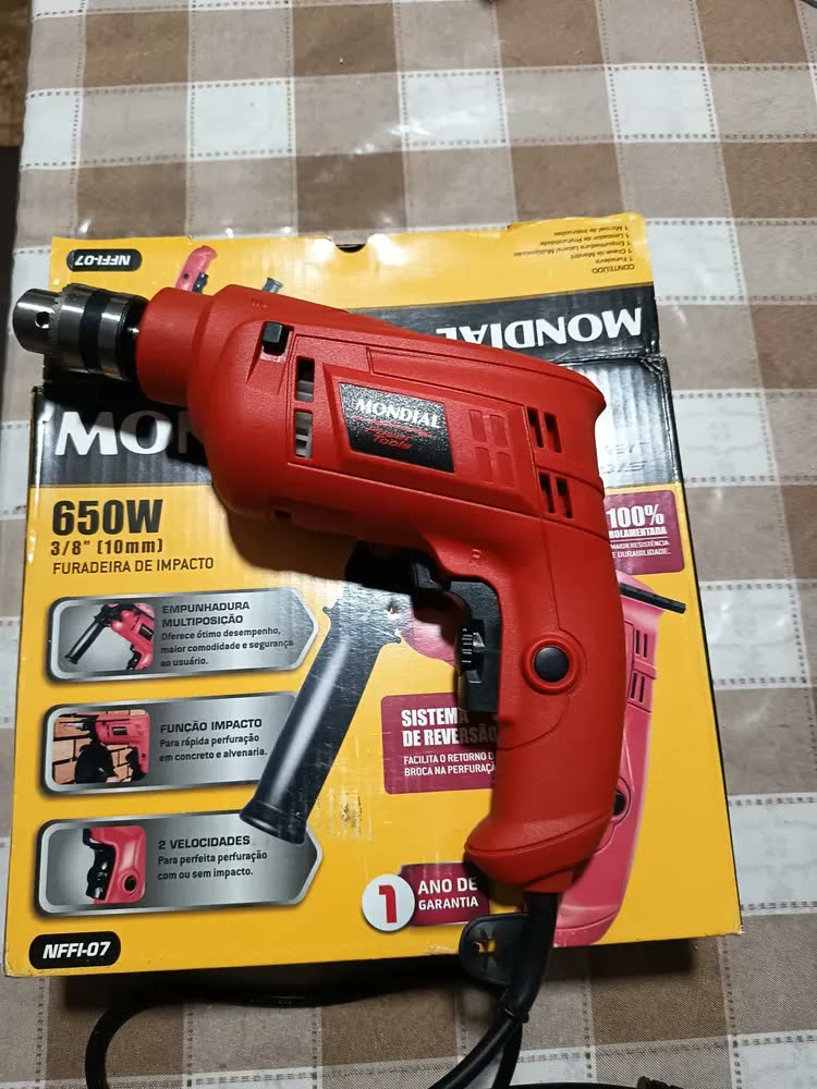 foto de Furadeira De Impacto Mondial 650W NFFI-07 220V
