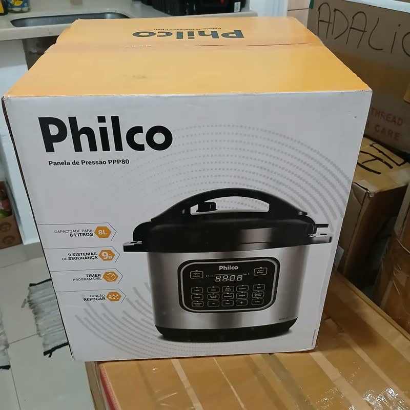 foto de Panela Elétrica de Pressão PPP80 Multifuncional 8 Litros 12 funções 220v Cor Inox Philco