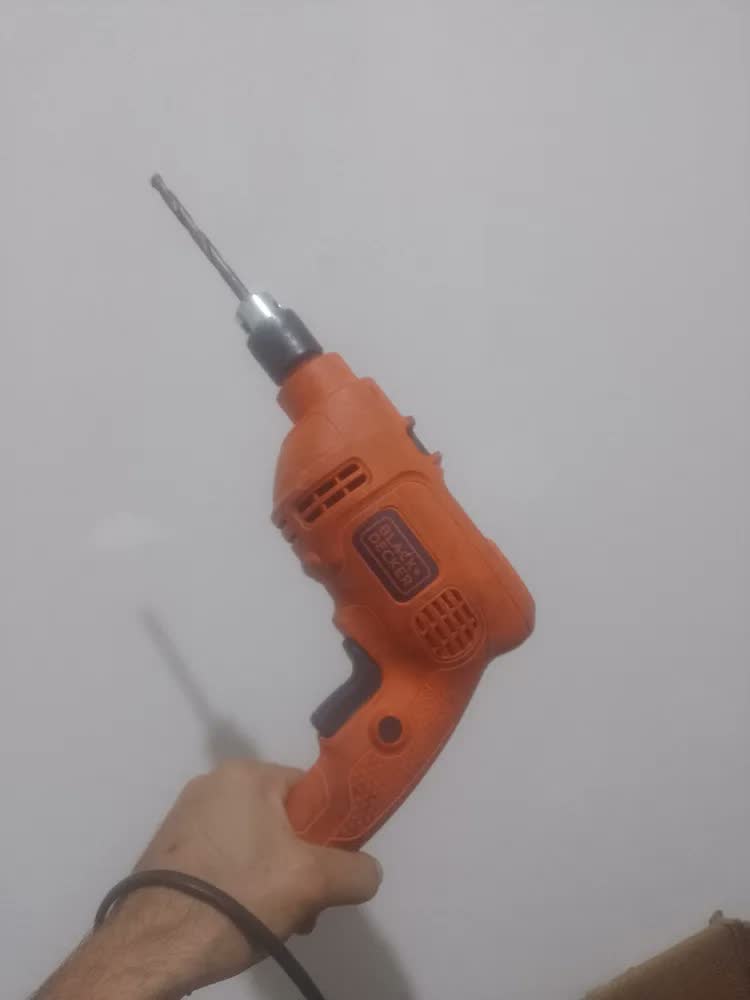 foto de Furadeira De Impacto 560w Tm500 Preta+decker Laranja 50 Hz