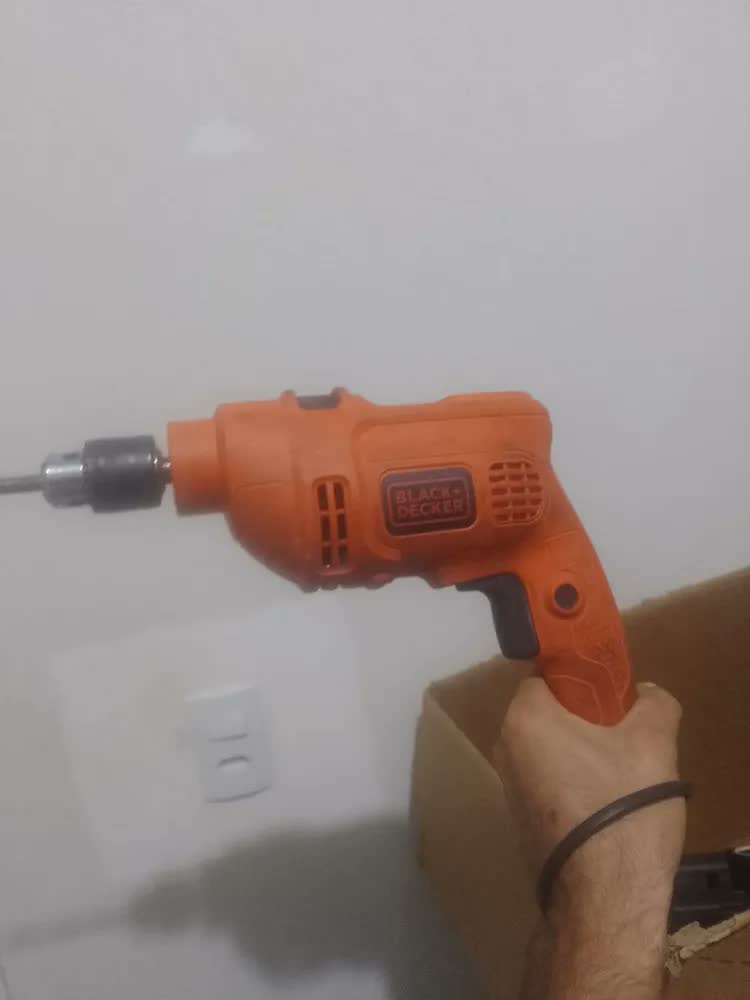 foto de Furadeira De Impacto 560w Tm500 Preta+decker Laranja 50 Hz