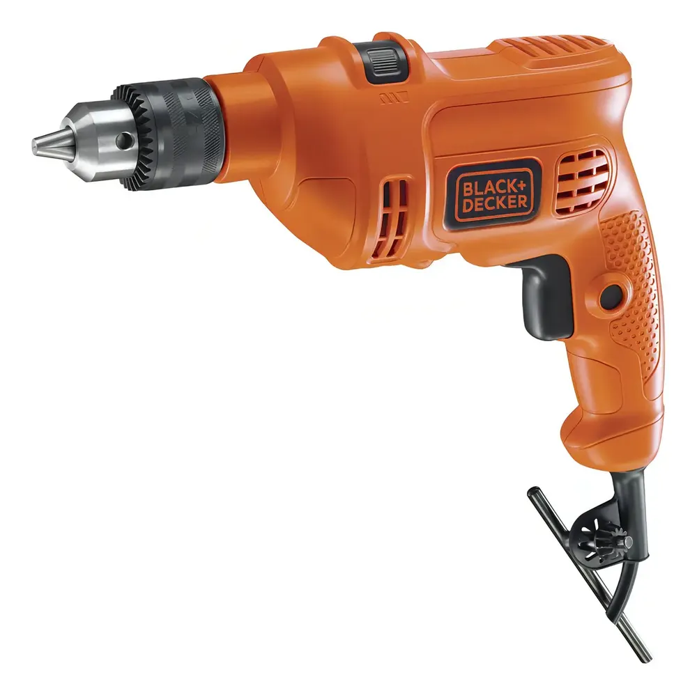 foto de Furadeira De Impacto 560w Tm500 Preta+decker Laranja 50 Hz