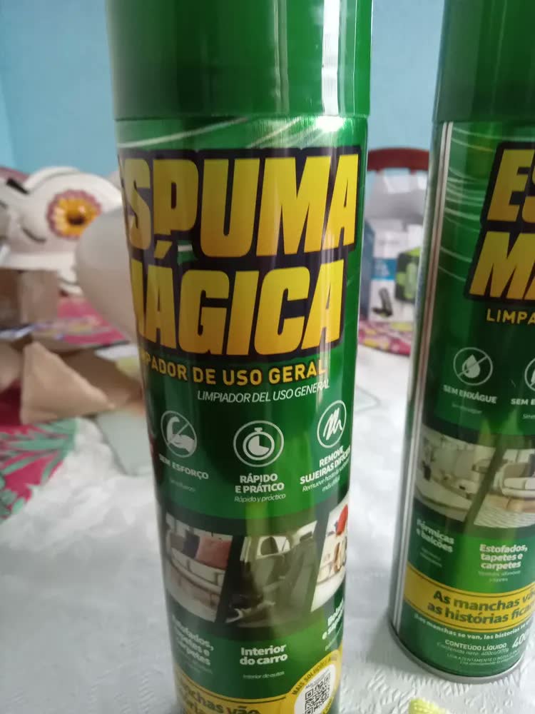 foto de Kit C/ 4 Produto P/ Limpar Sofá Carro Colchão Espuma Mágica Branco Proauto