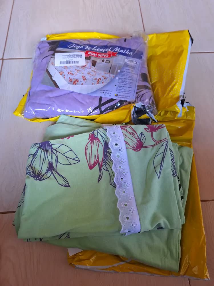 foto de Jogo De Lençol Malha Queen 3pçs Estampado 100% Algodão Box