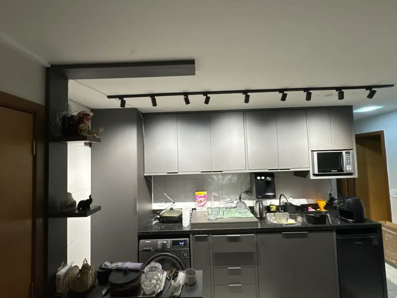 foto de Kit Trilho 3m + 9 Spots 10w Preto/branco Frio Neutro Quente
