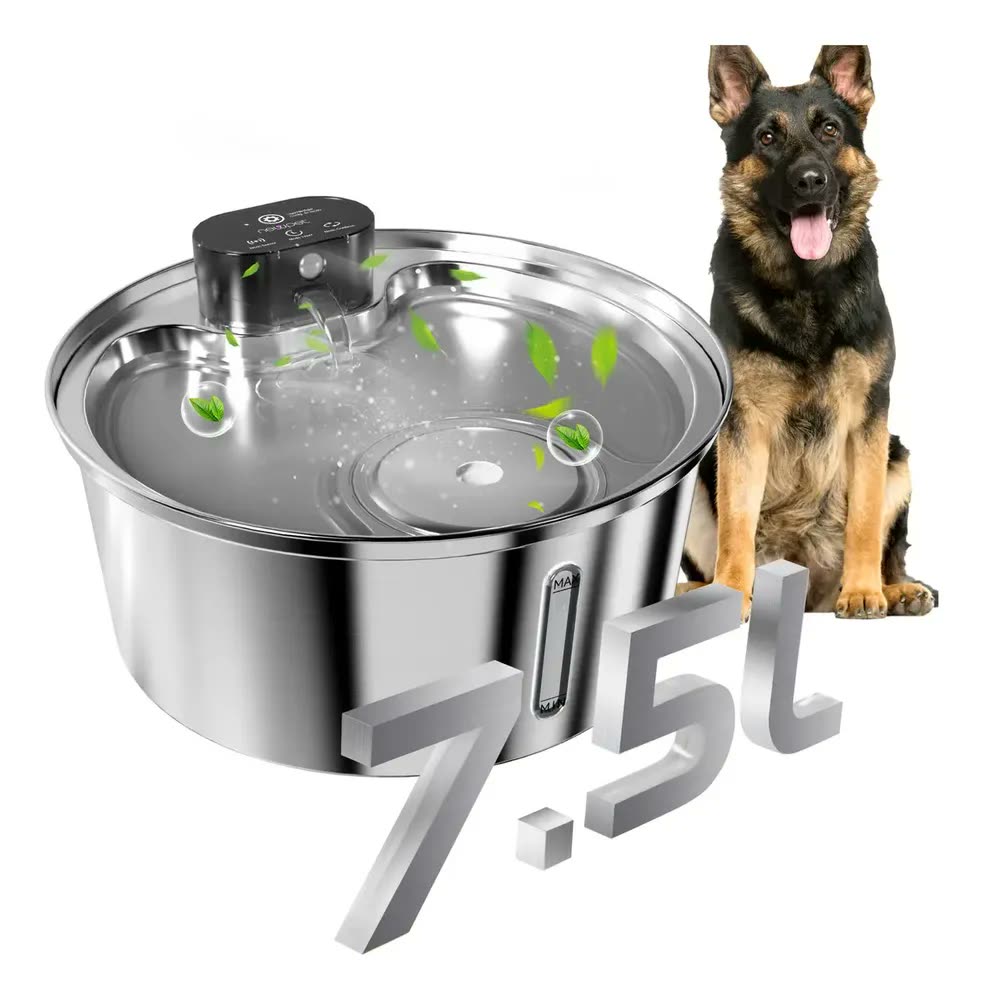 Bebedouro Automático Sem Fio para Cães e Gatos 7,5 Litros Branco