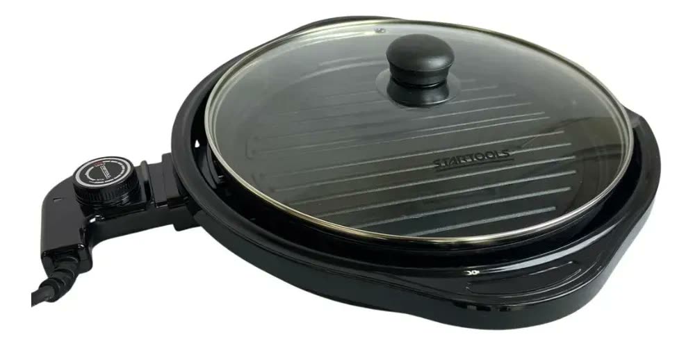 foto de Grill Elétrico Premium 40cm Grelha 25,5 cm Antiaderente