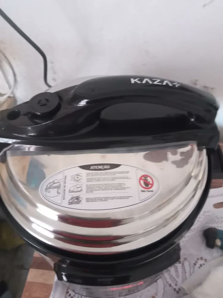 foto de Panela De Pressão Elétrica 5 Litros 1000w Kaza+ Inox Cor Prateado
