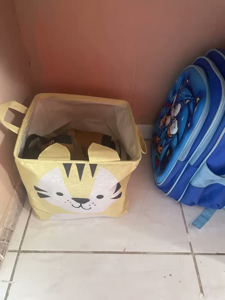 foto de Cesto Organizador Infantil Roupas Sujas Brinquedos