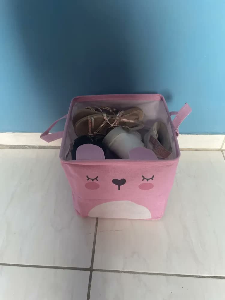 foto de Cesto Organizador Infantil Roupas Sujas Brinquedos