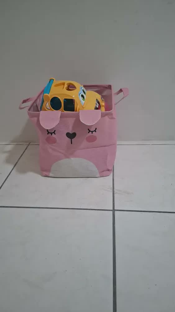 foto de Cesto Organizador Infantil Roupas Sujas Brinquedos