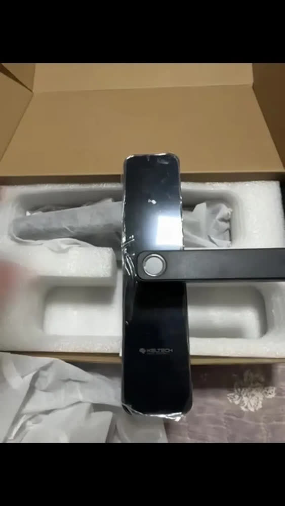 foto de Fechadura digital Keltech Kt1000 biométrica cor preto