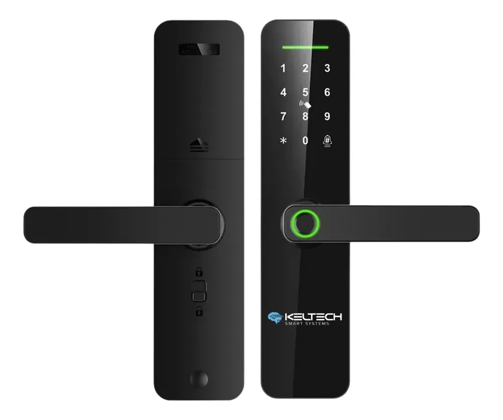 Fechadura digital Keltech Kt1000 biométrica cor preto