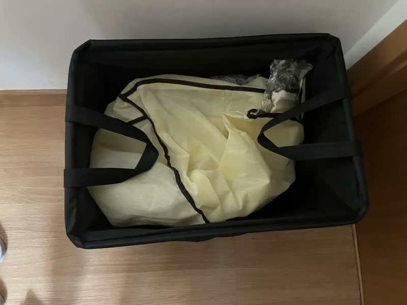 foto de Cesto Dobrável Grande Organizador 60L Nylon Bordô Guarde Bem