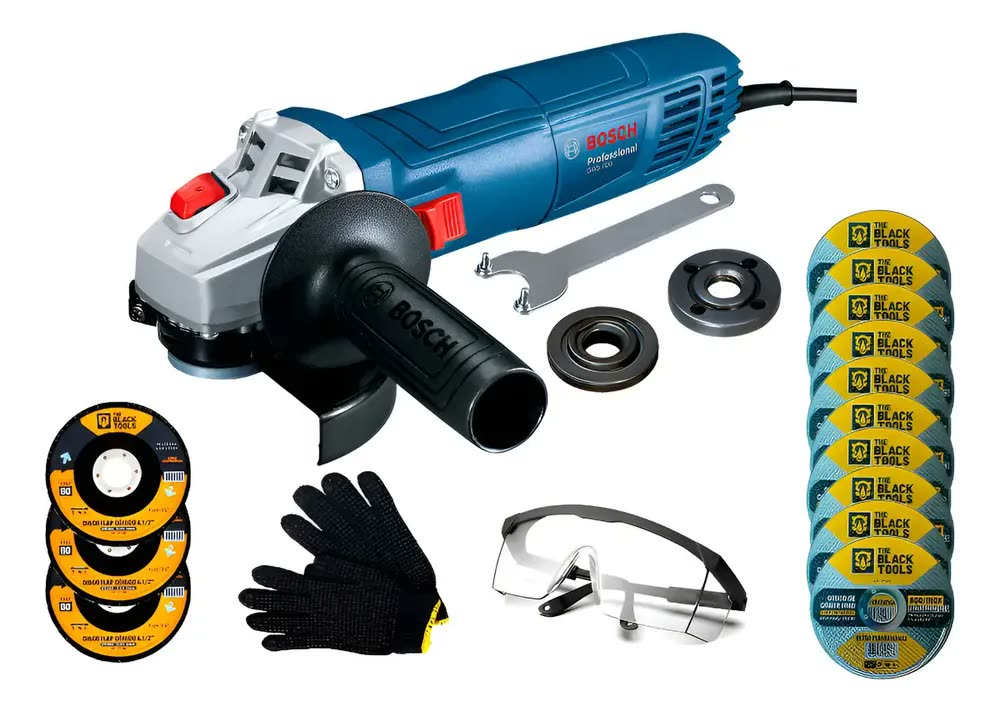 Esmerilhadeira Angular 710w Gws700 Bosch + Kit Discos Azul 50/60hz