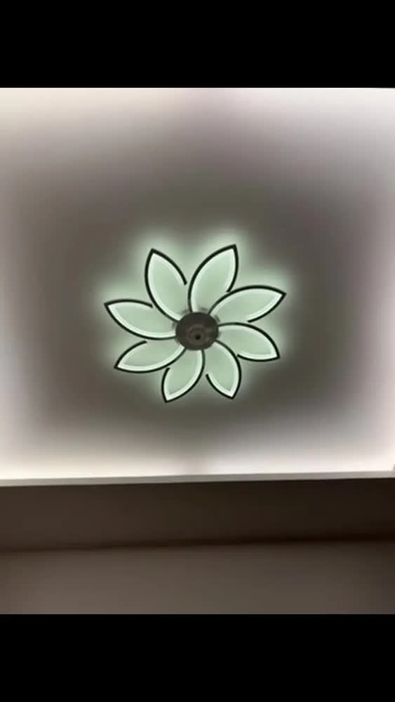 foto de Ventilador de Teto Intelar 86cm LED Silencioso com Controle Remoto 6 Velocidades