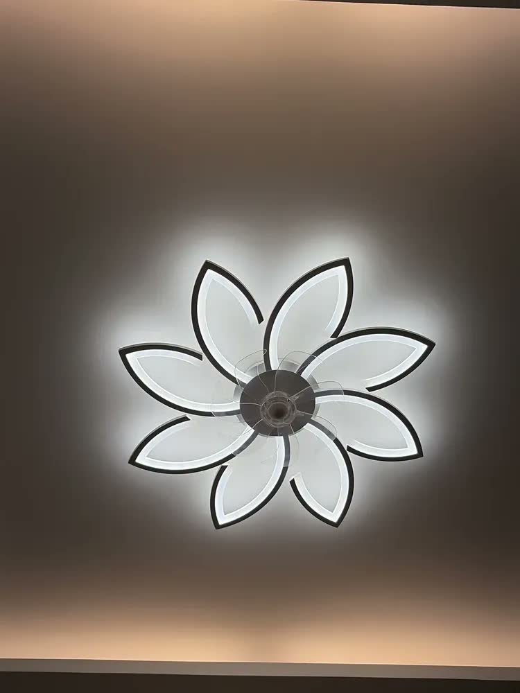 foto de Ventilador de Teto Intelar 86cm LED Silencioso com Controle Remoto 6 Velocidades