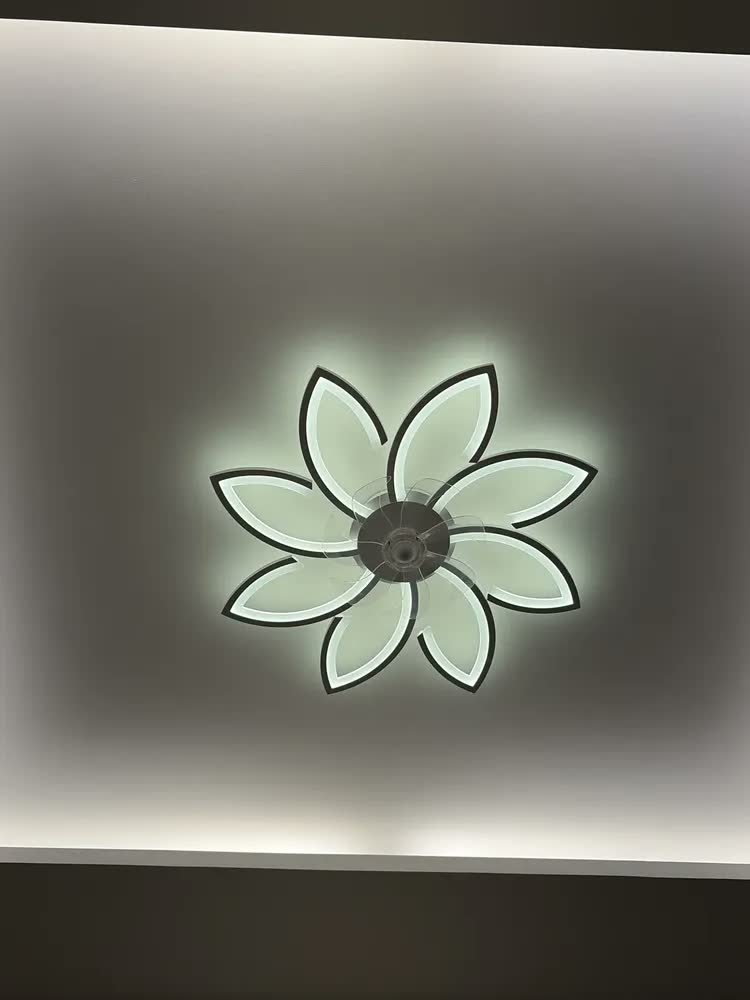foto de Ventilador de Teto Intelar 86cm LED Silencioso com Controle Remoto 6 Velocidades
