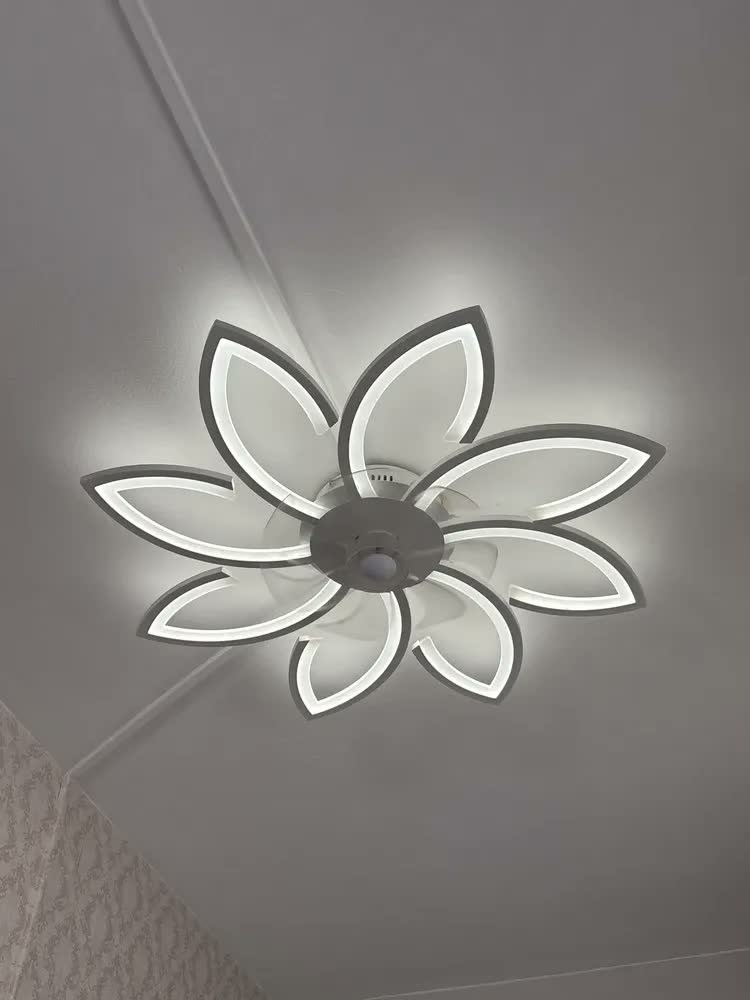 foto de Ventilador de Teto Intelar 86cm LED Silencioso com Controle Remoto 6 Velocidades