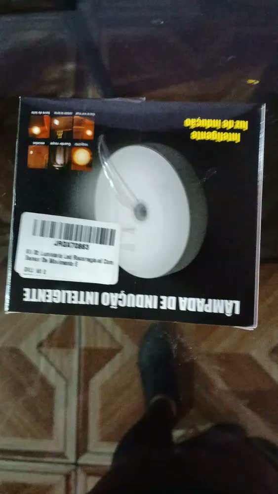 foto de Kit 04 Luminária Led Recarregável Com Sensor De Movimento E Presença, Luz Noturna Automática Sem Fio Para Armário, Escada, Quarto E Parede Navi Navi