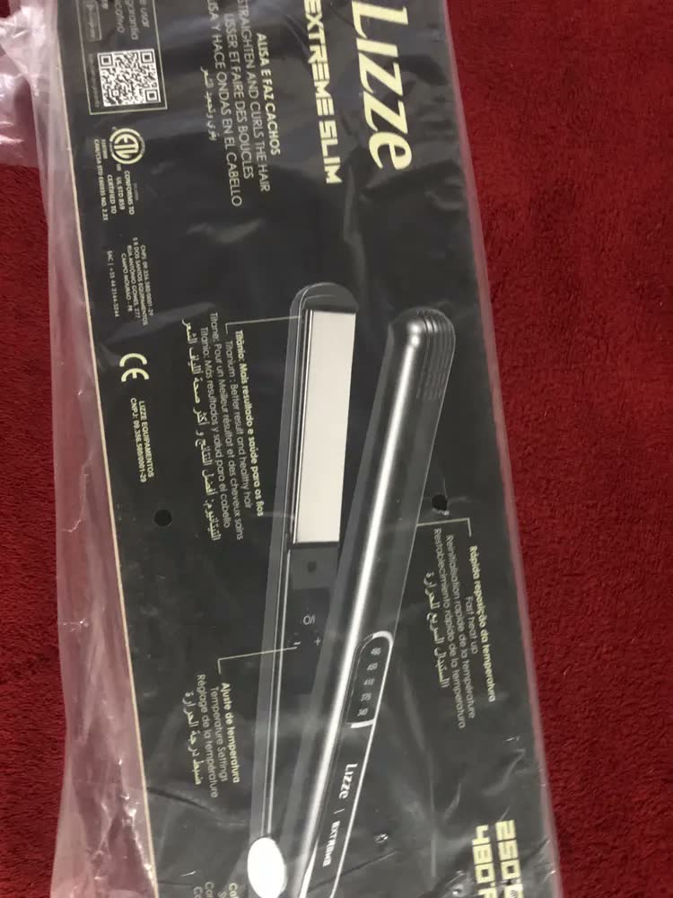 foto de Chapinha De Cabelo Lizze Profissional Extreme Slim Cinza 110 Cinza