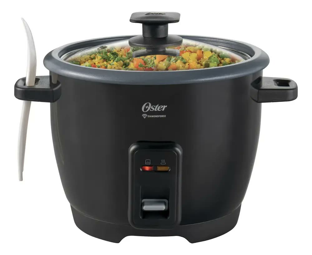 Panela de arroz Oster, 7 xícaras, antiaderente, CKStrcb7dfblk preta 50 Hz