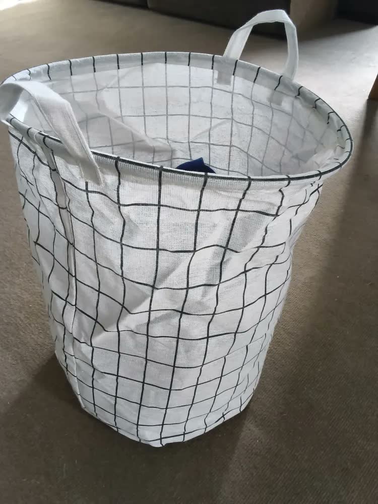 foto de Cesto Dobrável DualHome Preto Para Roupa Suja E Brinquedos 35x45cm