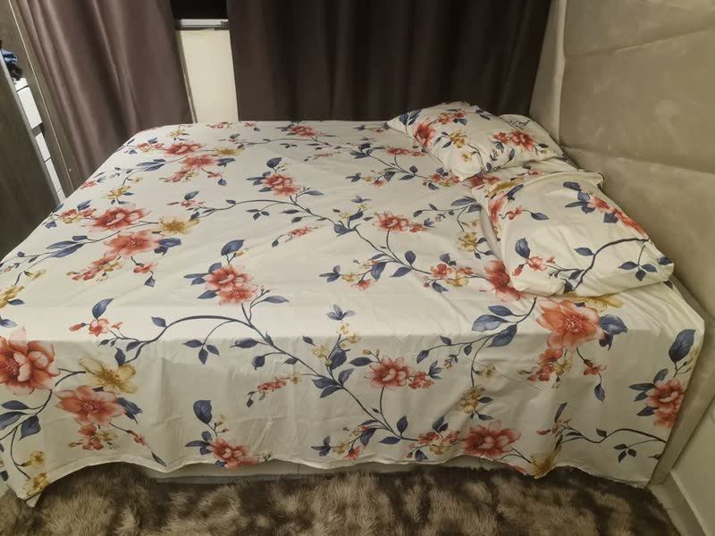 foto de Jogo De Lençol Queen 4 Peças Micro Percal Estampado 400 Fios Cor Portioli