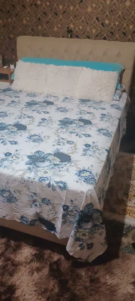 foto de Jogo De Lençol Queen 4 Peças Micro Percal Estampado 400 Fios Cor Portioli