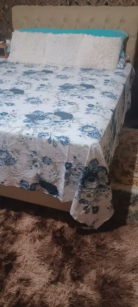 foto de Jogo De Lençol Queen 4 Peças Micro Percal Estampado 400 Fios Cor Portioli