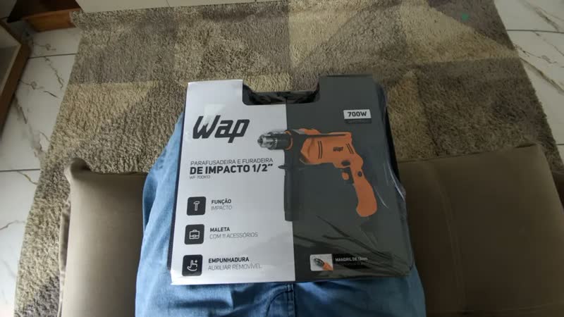 foto de Parafusadeira Furadeira De Impacto 700w Maleta Wf 700k13 Wap