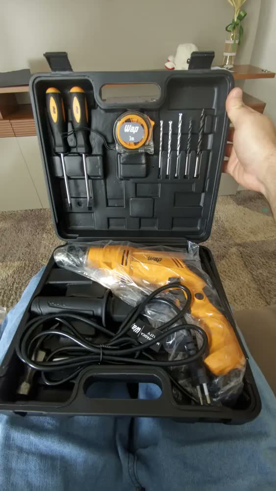 foto de Parafusadeira Furadeira De Impacto 700w Maleta Wf 700k13 Wap