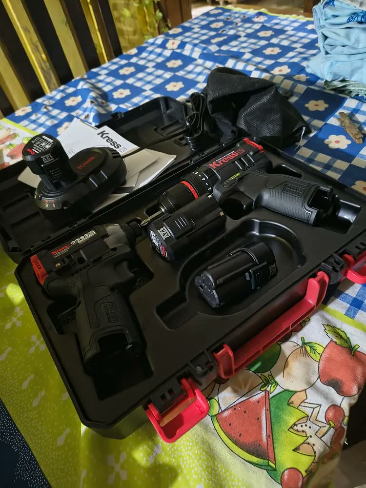 foto de Furad/paraf 3/8 Brushless Paraf Impacto 1/4 Bat 2ah- Kress Preto