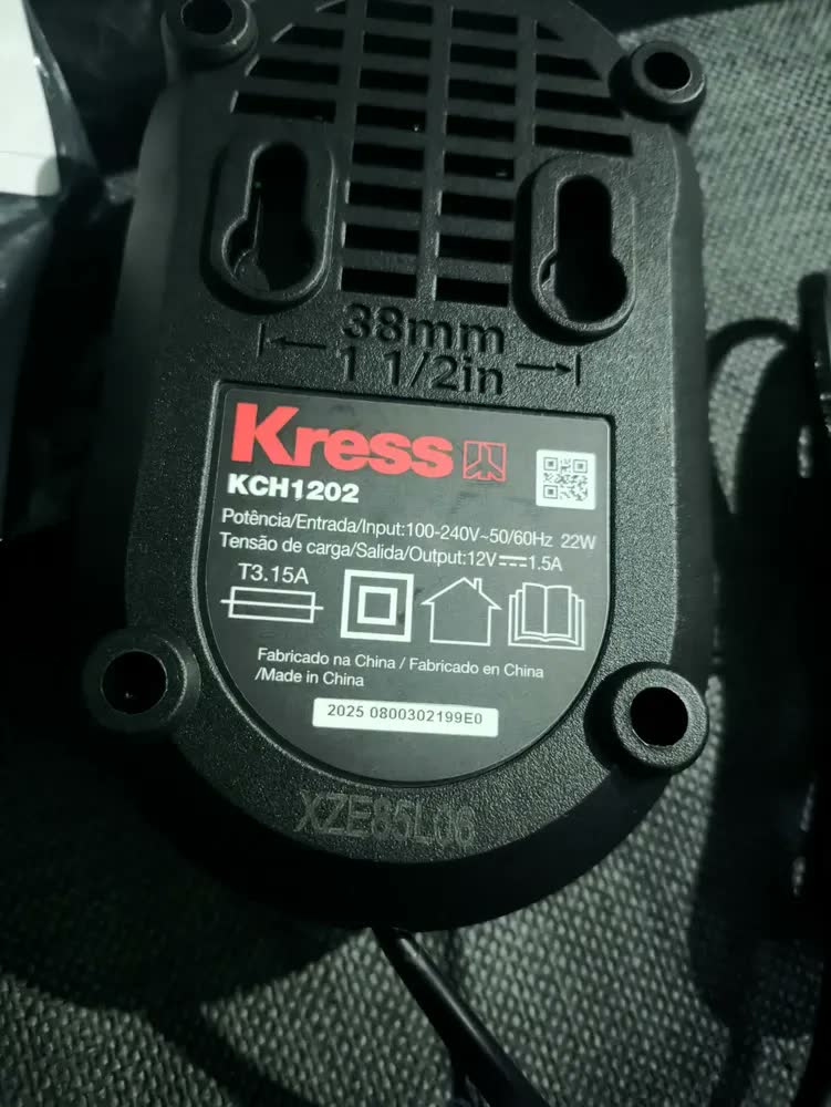 foto de Furad/paraf 3/8 Brushless Paraf Impacto 1/4 Bat 2ah- Kress Preto