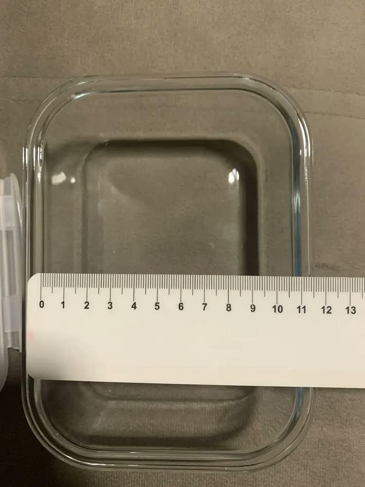 foto de Conjunto 5 Pote Vidro Hermético Marmita Tampa Plástico 640ml Cor Branco (QH)