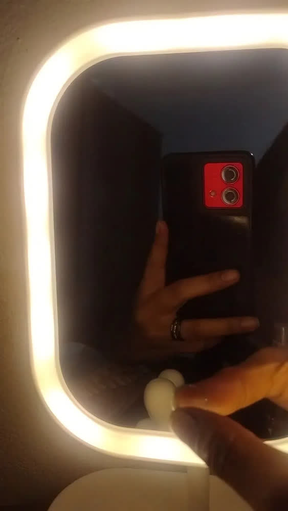 foto de Espelho De Mesa Maquiagem Led Portátil Usb Rotação Abajur