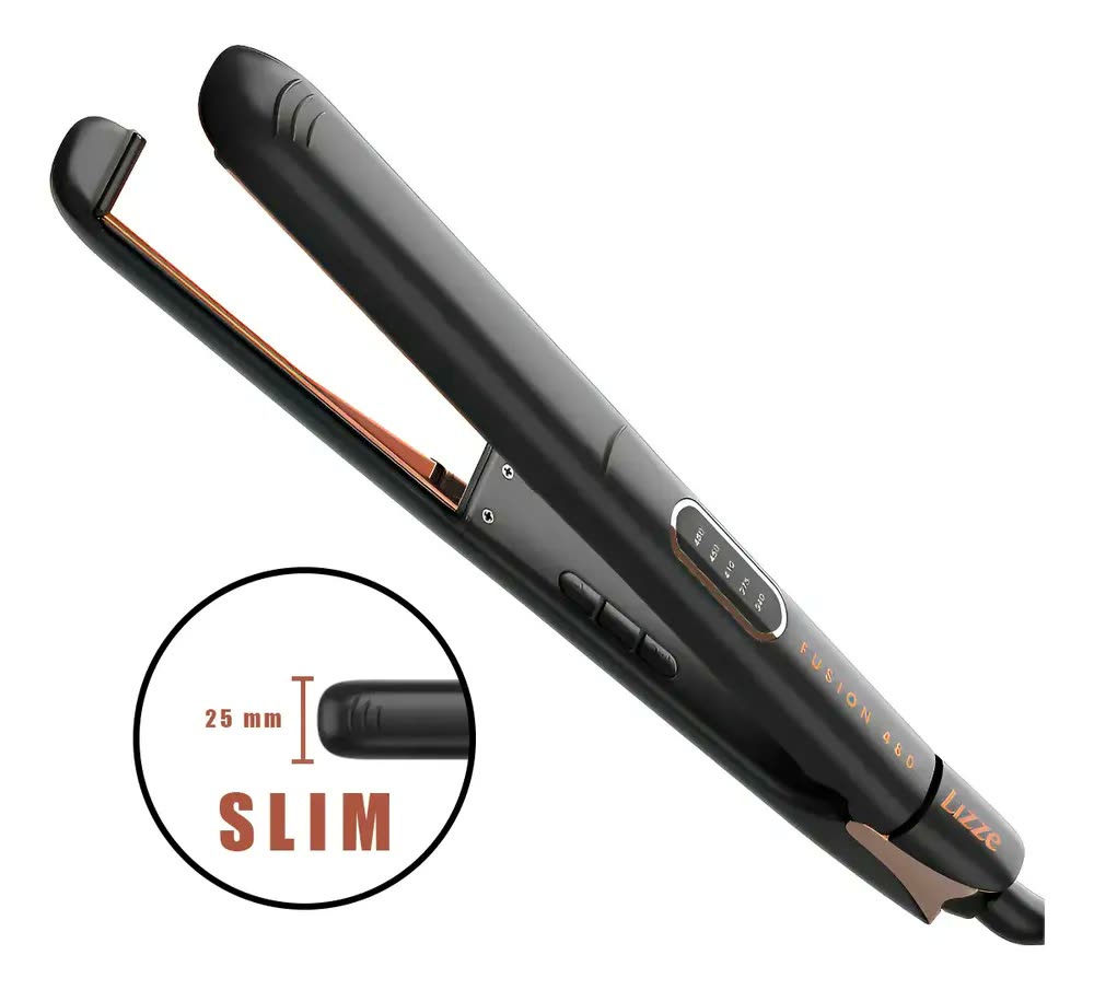 foto de Prancha Lizze Fusion Slim 480 Preto
