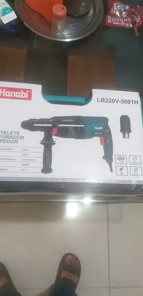 foto de Martelete Perfurador 1300w Profissional Sds Com Maleta 26mm Azul-petróleo 60