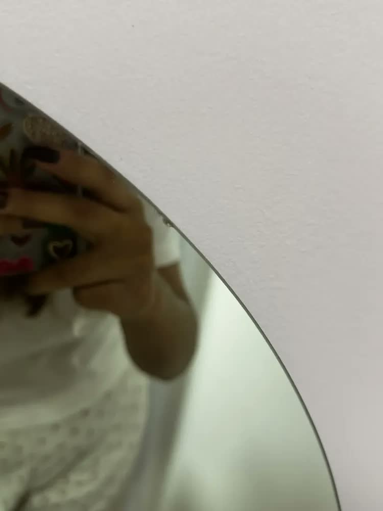 foto de Espelho Redondo 60cm C/ Led Para Parede Quarto Banheiro Sala