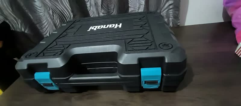 foto de Parafusadeira Furadeira Impacto Hanabi JL-2005 80nm 13mm Brushless Sem Fio 2 Baterias 4.0Ah Cor Azul-petróleo Frequência 50hz / 60hz