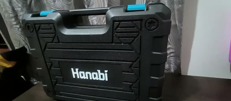 foto de Parafusadeira Furadeira Impacto Hanabi JL-2005 80nm 13mm Brushless Sem Fio 2 Baterias 4.0Ah Cor Azul-petróleo Frequência 50hz / 60hz