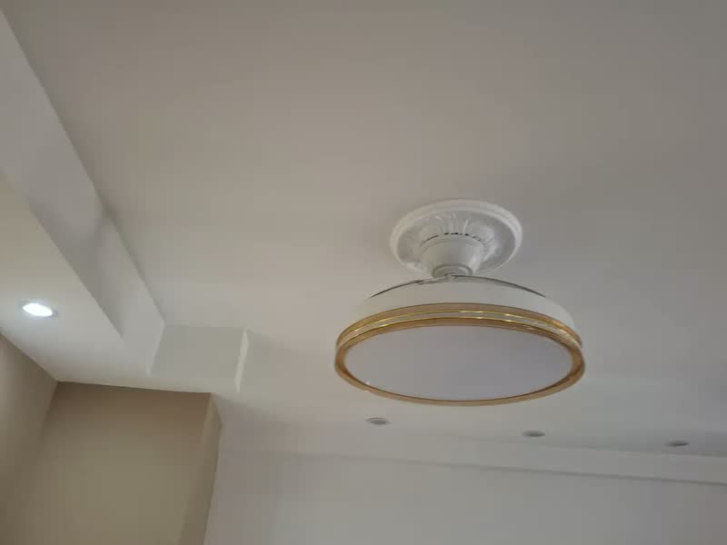 foto de Ventilador de Teto Dourado 42