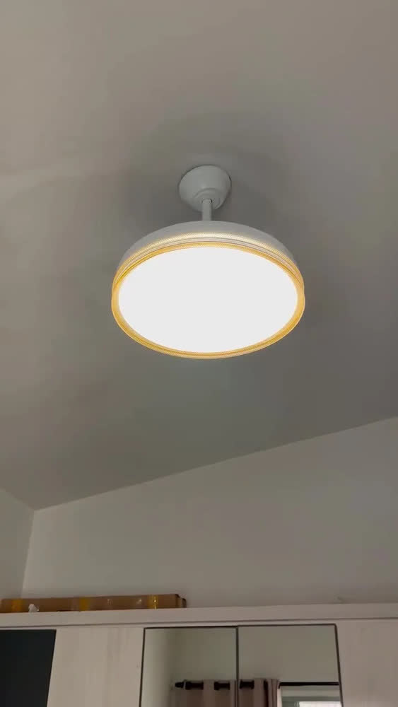 foto de Ventilador de Teto Dourado 42
