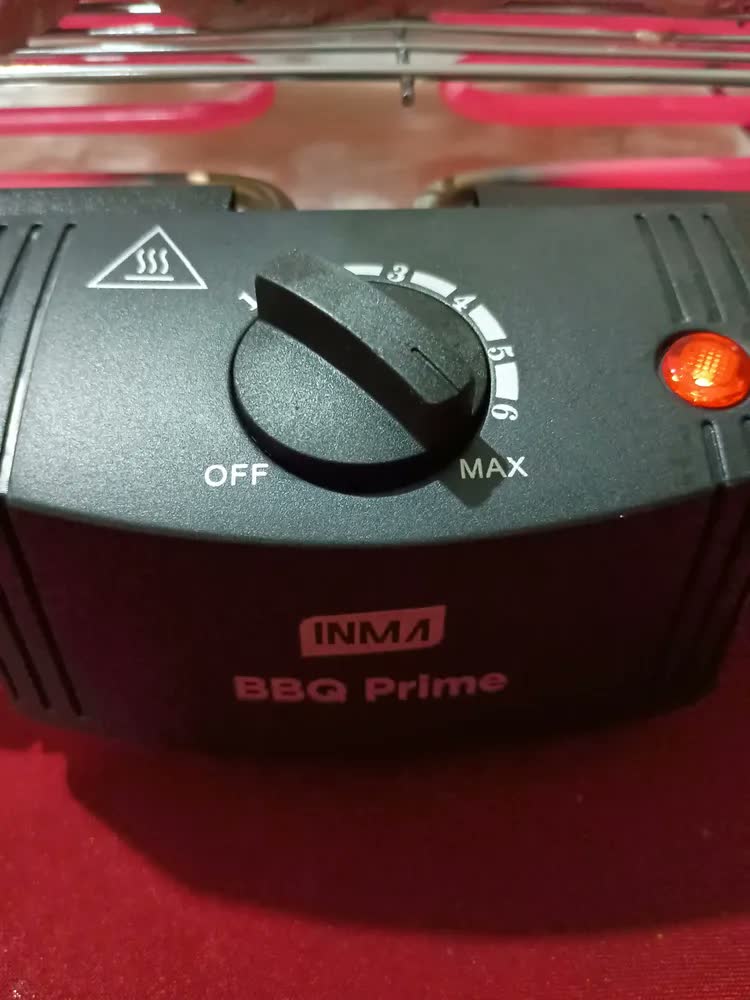foto de Churrasqueira Elétrica INMA BBQ Prime Com Depósito de Gordura e Termostato Ajustável
