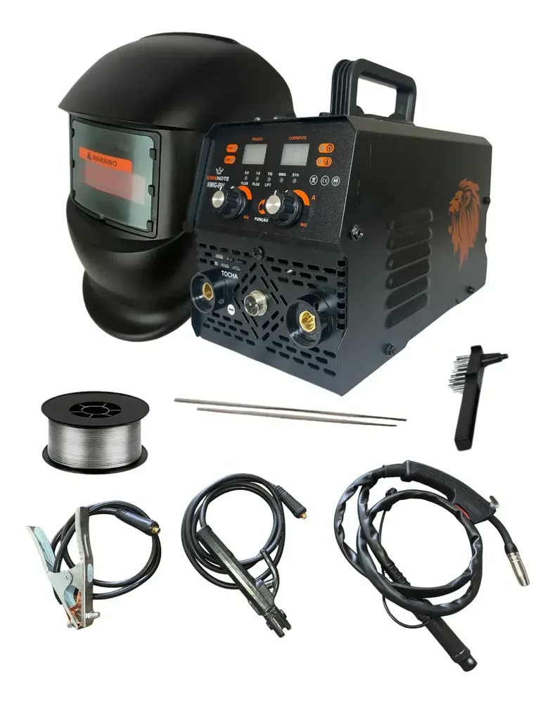 Máquina Solda Mig Sem Gás Flex Tig Lift Mma Bivolt Inversora Sinergico Com Arame Frequência 50 Hz/60 Hz 110/220v