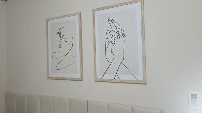 foto de Quadro C/moldura Mãos Dadas Amor Casal Para Cabeceira Quarto Cor Carvalho/avelã