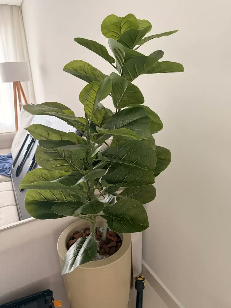 foto de Vaso Luxo Planta Sala Coluna Ibiza Cone G Decorativo Liso