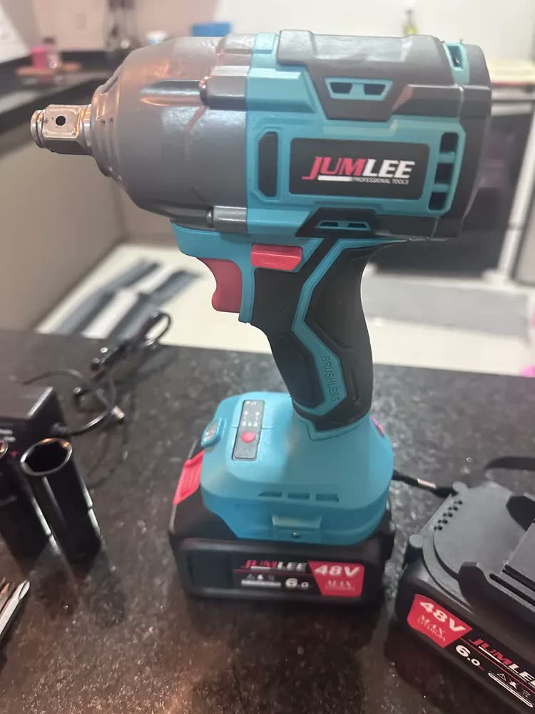 foto de Parafusadeira E Furadeira De Impacto Portatil Bateria 48v F Azul-celeste 50hz 60hz